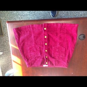 Burgundy red skirt! Great for Christmas